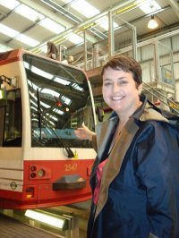 Val visiting Tramlink